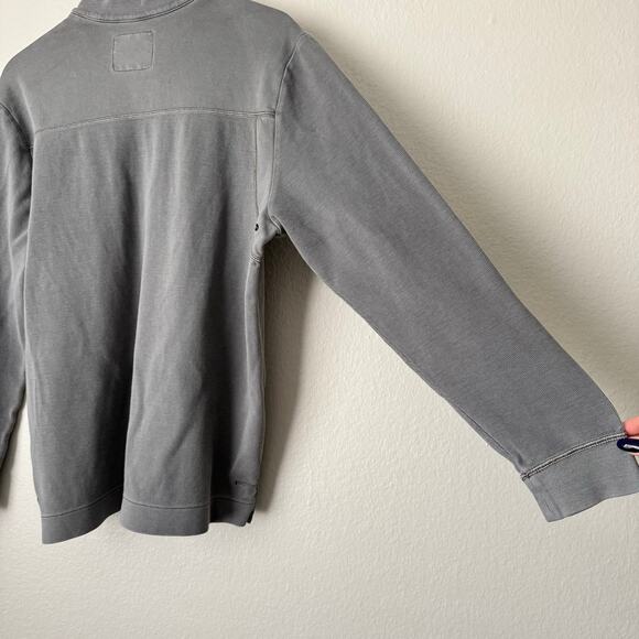 Vintage Tommy Bahama Mens Gray Rib Quarter Zip Sweater 100% Cotton Size Medium - Picture 10 of 11